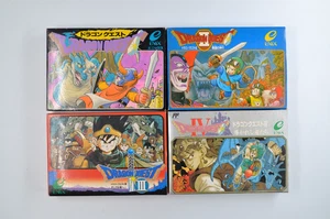 Komplett Japanisch Dragon Quest 1 2 3 4 I II III IV Nintendo Famicom NES NTSC-J - Bild 1 von 19