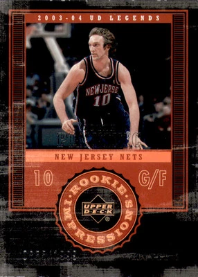 2003-04 Upper Deck Legends #110 Zoran Planinic RC Rookie Card /1999  - Image 1 of 2