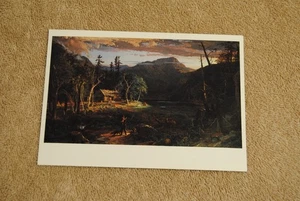 Old Postcard Jasper Francis Cropsey The Backwoods of America DIA Detroit - Picture 1 of 1