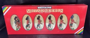 Vintage 1982 Britains Metal Models 7237 Black Watch Officer, Piper & 4 Men - NEW - Picture 1 of 6