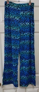 Frank Usher Leoprint Jersey Gummibund Pull On Hose S/M - Bild 1 von 3