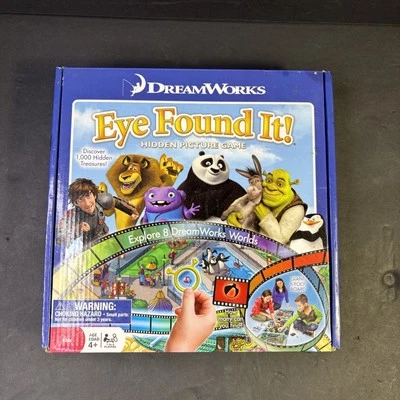 Dreamworks Eye Found It Hidden Picture Game HTTYD Madagascar Shrek - Image 1 of 3