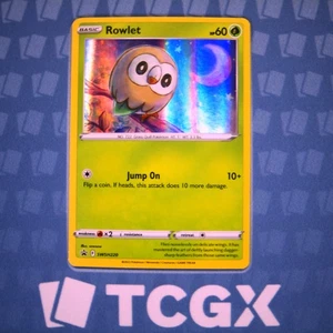 Pokemon - Rowlet - SWSH220 - SWSH: Sword & Shield Promo - Holo LP - Picture 1 of 1
