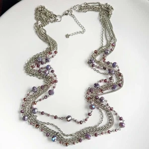 38" Premier Designs Bead Layered Necklace Gift Chic Women Party Vacation Jewelry - Picture 1 of 5