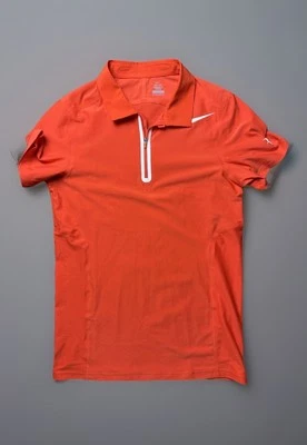 Nike Roger Federer 2013 Indian Wells Tennis Polo Shirt Orange Men’s Size XS - Image 1 of 4