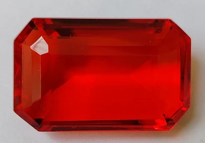 145ct. Large Mexican Fire Opal Orange Radiant Cut Loose Gemstone Gift for Women - Image 1 of 4