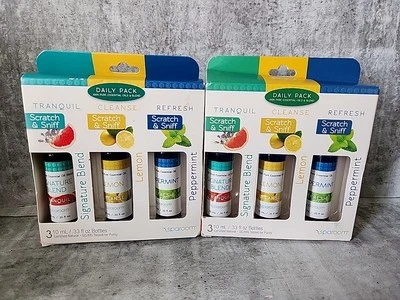 Sparoom Daily Pack 100% Puro Aceite Esencial Limpieza Tranquila Refresco Set 2pk 10ml Foto 1 de 2