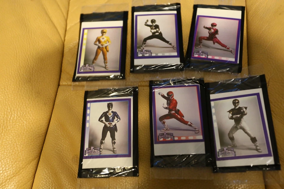 POWER RANGERS 1995 SET OF SIX UNOPENED TRADING CARD PACKS MIGHTY MORPHIN MOVIE - Image 1 of 1