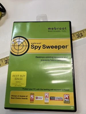 Webroot Spy Sweeper (Windows 98 SE, 2000, Me, XP) MINT CD W/ KEY - Image 1 of 4