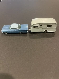 Matchbox Lesney No.57 Blue Chevrolet Impala and No23 Berkeley Cavalier Camper NM - Picture 1 of 16
