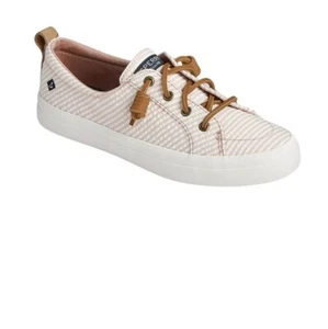 Sperry Sneaker Donna Crest Vibe Seersucker Rosa Bianco STS84907 US 6 - Foto 1 di 6