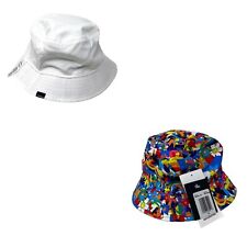 Converse Reversible Bucket Hat White Multi Unisex Canvas One Size 10021446-102