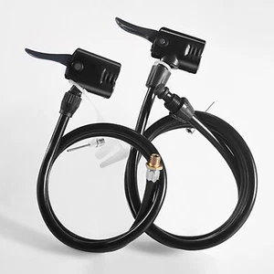 2x Bicycle Bike Tire Air Pump Inflator Replacement Hose Tube Nozzles 125/80CM - Picture 1 of 16