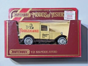 Matchbox Models of Yesteryear Y21 1930 Model A Ford Van Toblerone MIB - Picture 1 of 12