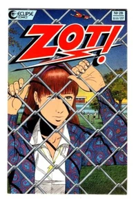 ZOT! 28 ECLIPSE COMICS 1989 FN- (5.5) WHITE PAGES * - Picture 1 of 2