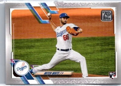 2021 Topps Baseball Series 1 - MITCH WHITE RC - PLATINUM ANNIVERSARY /70 - #270 - Image 1 of 2