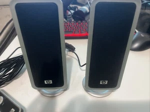 HP ED808AA 3 PC Computer Speaker Only With Remote And Connector Only No Sub - Photo 1/24