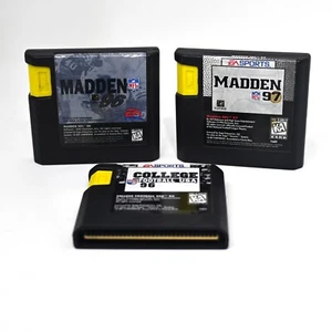Sega Genesis - Giochi - Madden 96 - Madden 97 - College Football USA 96, Lotto giochi - Foto 1 di 7