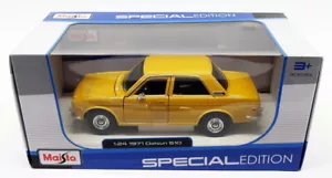 Maisto 1/24 Scale Diecast Model Car 31518 - 1971 Datsun 510 - Mustard - Picture 1 of 3