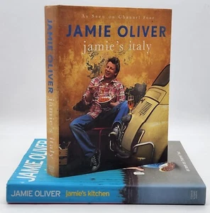 Jamie Oliver Book Bundle (2) Jamie's Italy & Jamie's Kitchen OZ Free Postage - Picture 1 of 24
