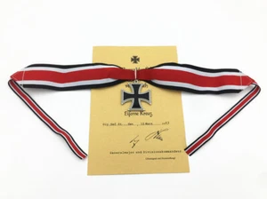 1813 1939 Iron Cross Medal German badge with Ribbon - Picture 1 of 6