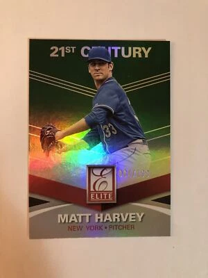 2015 Panini Elite Green 21st Century Matt Harvey #/199 #136 - Image 1 of 2