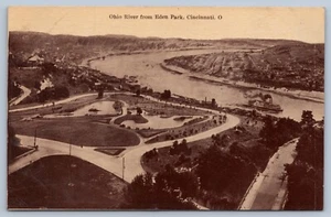 Postal de colección 1911 Ohio River From Eden Park Cincinnati Ohio Norwood recuerdo - Imagen 1 de 2
