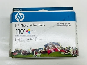 EXPIRED HP Photo Value Pack 100 Tri-Color Ink Cartridge Pack, NEW. Sealed. OEM - Picture 1 of 3