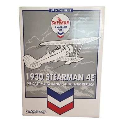 Ertl Collectibles 1930 Stearman 4E Chevron Aviation Die Cast New In Box 12" 1st - Image 1 of 4