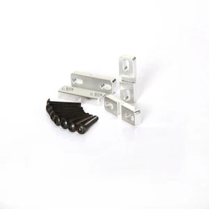 LOSI 5IVE-T ALUMINUM SERVO CLAMP SET (4)- SERVO SAVERS -  BY FULLFORCE RC - Picture 1 of 5