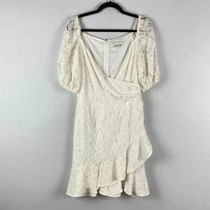 Anthropologie x BHLDN Sachin & Babi Cailyn Lace Mini Dress Size 10 Ivory - Picture 1 of 10