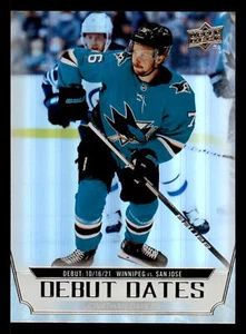 2022 Upper Deck Jonathan Dahlen Debut Dates #DD-10 San Jose Sharks - Picture 1 of 2