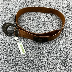 Brambilla Milano Ledergürtel Western bestickt Damen Gr. 60 Made in Italy Neu mit Etikett - Bild 1 von 9