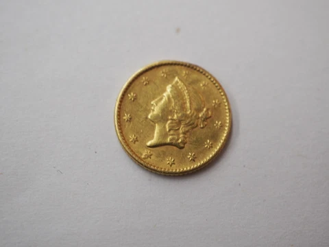 1852 $1 Gold Liberty Type 1 - FREE SHIPPING! D-30 Cover