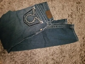 Big star 26 straight Women’s jeans buckle stretch Jean size 3/4  26/28 - Picture 1 of 4