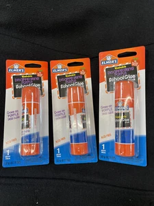 QTY 3 Elmer’s disappearing Purple, Acid Free, Glue Stick 0.77oz Each. **New - Picture 1 of 3