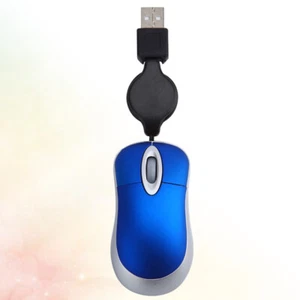 Creative USB Wired Mouse Mini Telescopic Mouse Computer Notebook Portable (Red) - Picture 1 of 20
