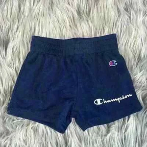 Champion Navy Mesh Shorts with Logo - Picture 1 of 5