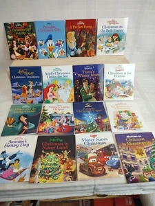 24- Disney Mini Bücher 4x4,75" Weihnachtskäfer Leben Mulan Puuh Minnie & Jo - Bild 1 von 13