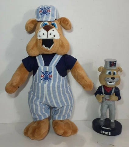Round Rock Express Baseball, AAA, Mascot Spike Plush Doll & Bobblehead Pre-Owned Cover