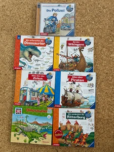 7 x CD Wieso Weshalb Warum Polizei Wikinger Piraten Ritterburg Zirkus Ravensburg - Bild 1 von 1