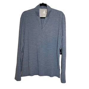 Neu Johnnie-O Golf River Performance 1/4-Reißverschluss blau Herren Größe M Langarmshirt - Bild 1 von 11