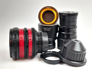 Helios 44-2 58mm F/2 BELOMO MMZ 1970s REHOUSE CINE LENS EF mount Super Bokeh - Picture 1 of 24