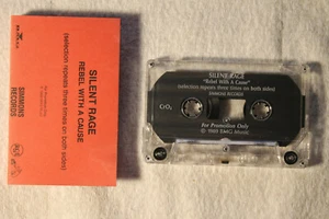 Silent Rage - Rebel With A Cause US orig' promo cassette 1989 hard rock TESTED - Picture 1 of 1