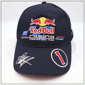 Gorra Red Bull Sebastian Vettel Fórmula 1 Azul Marino Ajustable Usada - Imagen 1 de 7
