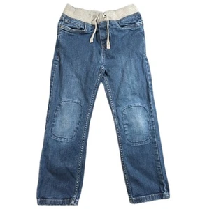 Hanna Andersson Double Knee Pull On Jeans Size 8, 130, Boys Blue Excellent 006 - Picture 1 of 7