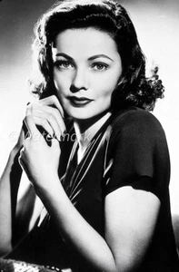 FOTO PUBLICITARIA 8x10 de colección de la actriz de Broadway Gene Tierney - Años 1930-1940 - Imagen 1 de 1