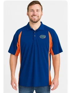 Camisa Polo Florida Gators Vintage Pressbox Azul Naranja Pullover Para Hombres Talla 2X - Imagen 1 de 6