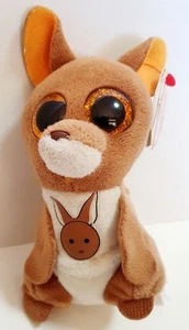 TY Beanie Boos Kipper kangaroo plush clip keychain New With tags - Picture 1 of 3