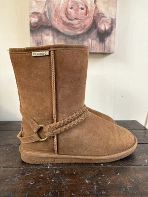 BearPaw  Leather Fur Lined Winter  Boots Women’s Size 11 - Image 1 of 4